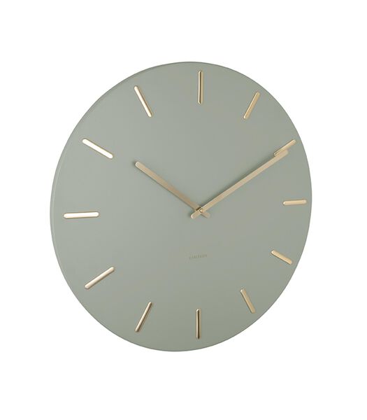 Horloge Murale Charm - Vert/D'or - Ø45cm