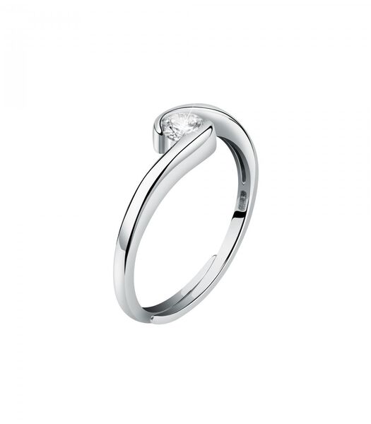 B-CLASSIC Rhodium zilveren ring