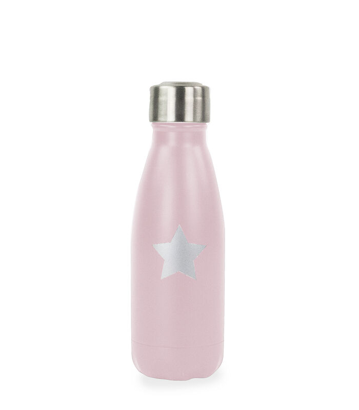 Bouteille star isotherme 260 ml rose etoile grise image number 0