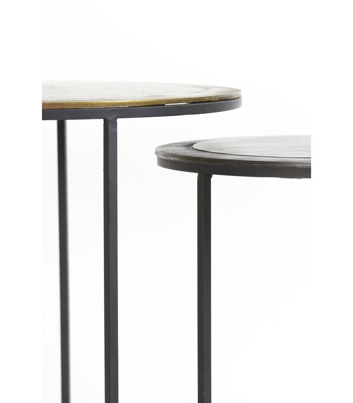 Table d'appoint Talca - Cuivre/Bronze - Ø40+Ø49cm image number 4