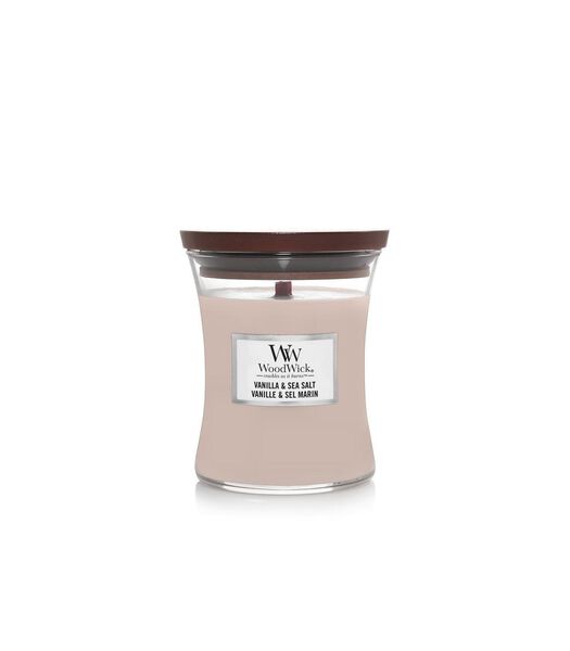Bougie parfumée  taille moyenne Vanille & Sel de mer - 11 cm / ø 10 cm