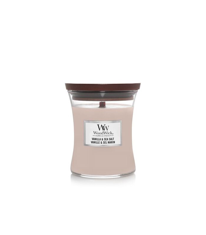Bougie parfumée  taille moyenne Vanille & Sel de mer - 11 cm / ø 10 cm image number 0