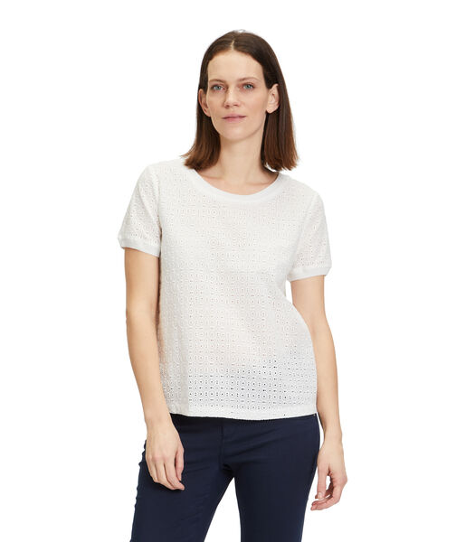 T-shirt façon blouse en dentelle