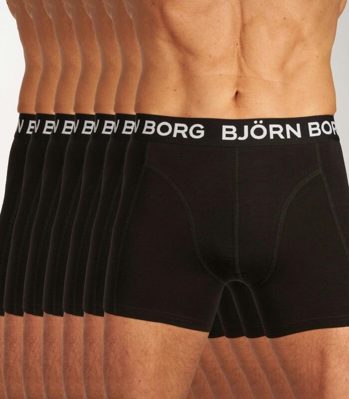 Short 7 pack cotton stretch boxer image number 0