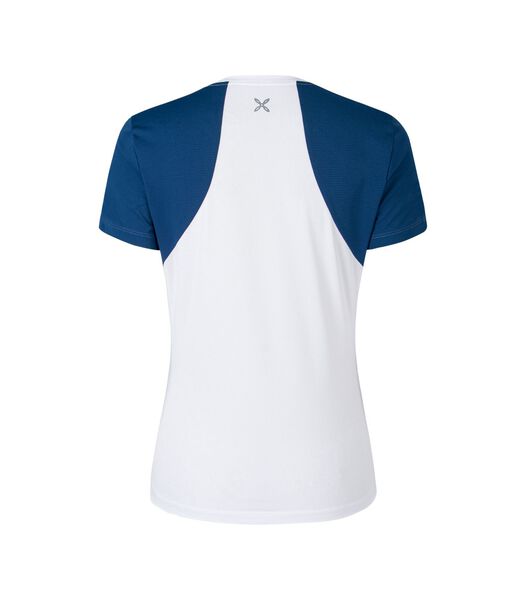 T-shirt Sliding Femme Bianco/Deep Blue