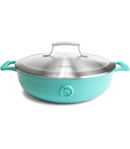 Saveur sélectionne Poêle à frire Voyage - Saveur Bleu - ø 30 cm - Revêtement antiadhésif émaillé