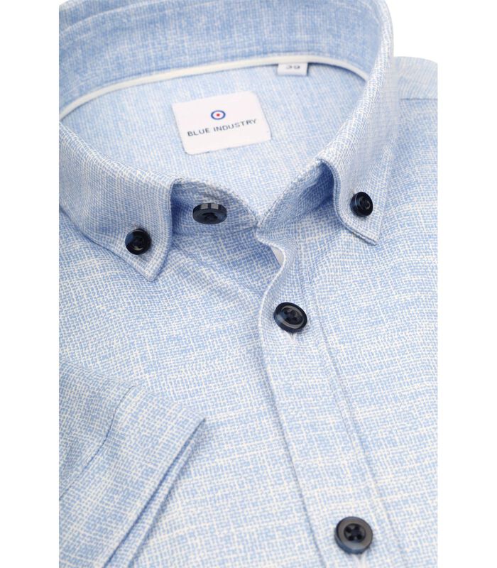 Short Sleeve Overhemd Print Blauw image number 2