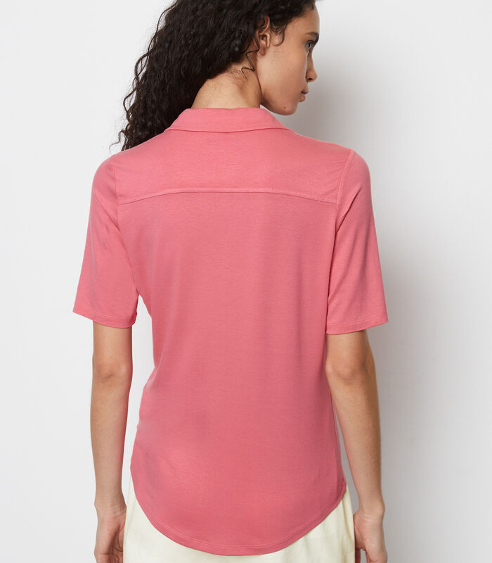 Jersey blouse met korte mouwen image number 2