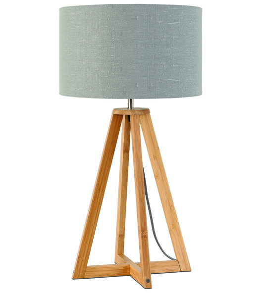 Lampe de table Everest - Gris Clair/Bambou - Ø32cm