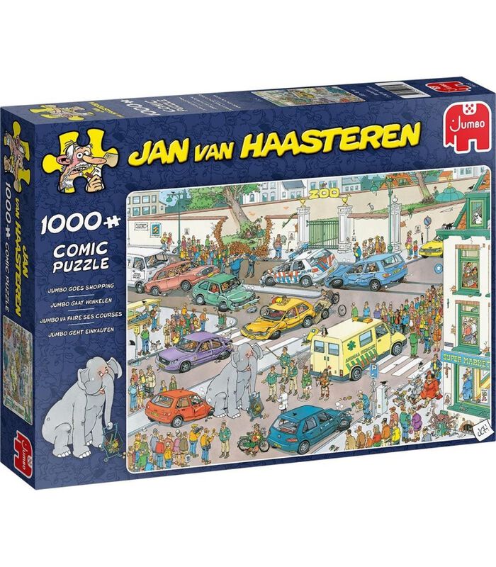 puzzel Jan van Haasteren Gaat winkelen - 1000 stukjes image number 0