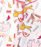 Jersey 2-delige pyjama met prints en hemdkraag, lichtroos image number 3