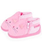Chaussons Bottillons Zip Rose Chat image number 0