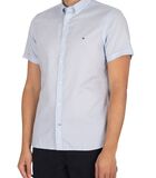 Slim Travel Oxford shirt met korte mouwen image number 0