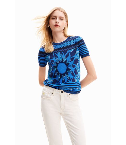 Dames-T-shirt Sun Blue