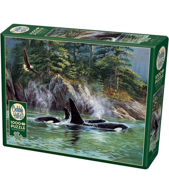 puzzel Orcas - 1000 stukjes image number 0