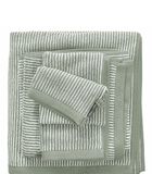TIMELESS TONE STRIPE - Serviette - Green/Off White image number 1