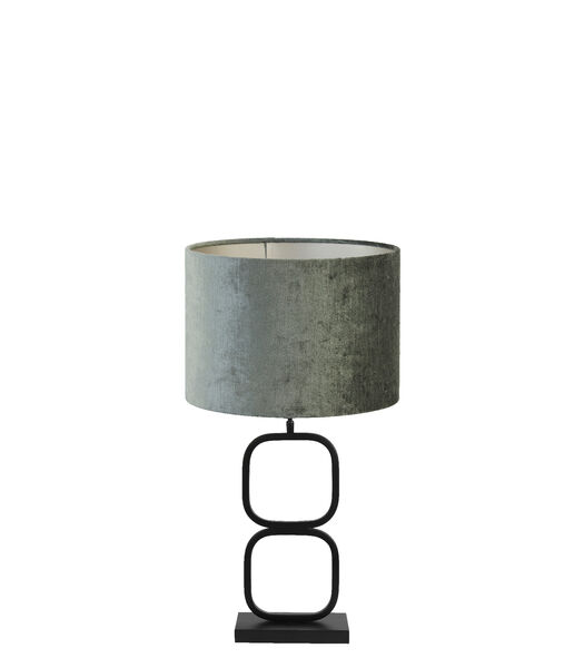 Lampe de table Lutika/Gemstone - Noir/Anthracite - Ø30x67cm