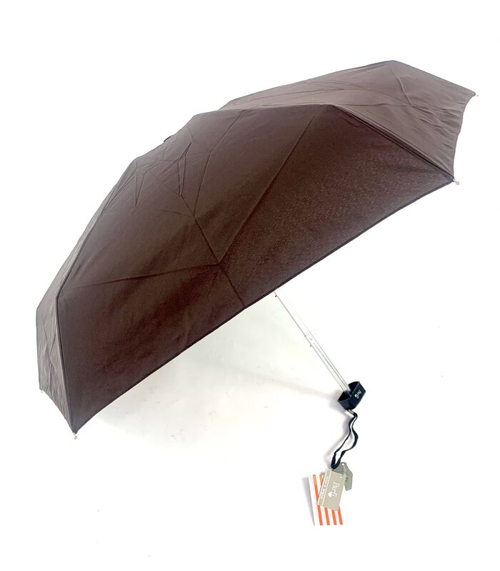 Paraplu Mini Lum's Dame effen bruin image number 0