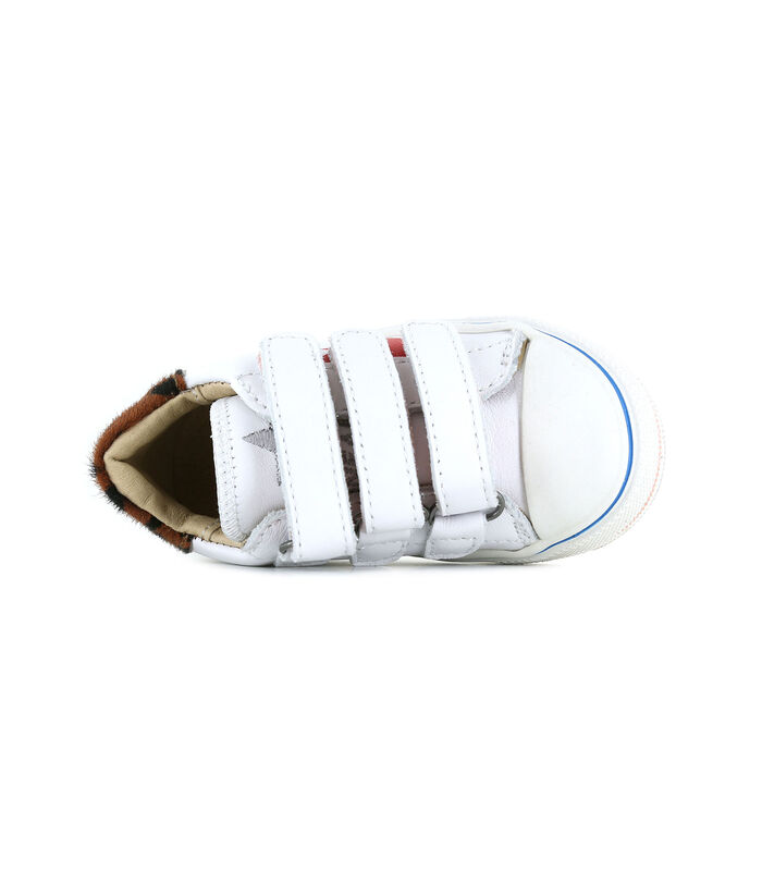 Witte Sneakers Met Luipaardprint image number 3