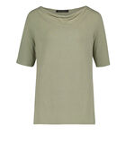Basic shirt met watervalhals image number 2