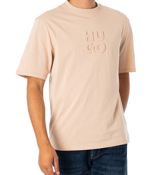 Gestroomlijnd T-Shirt Met Reliëf