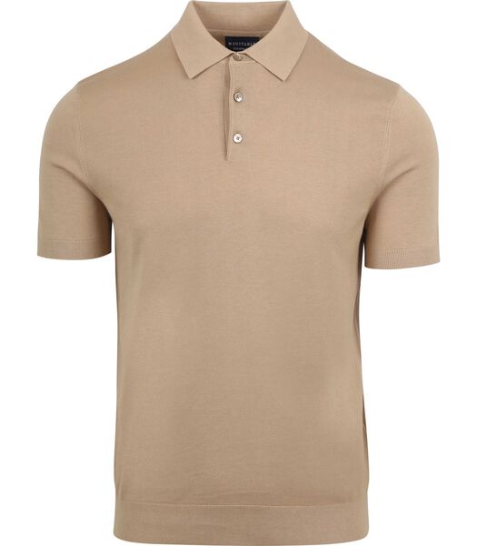 Suitable Polo Knitted Beige