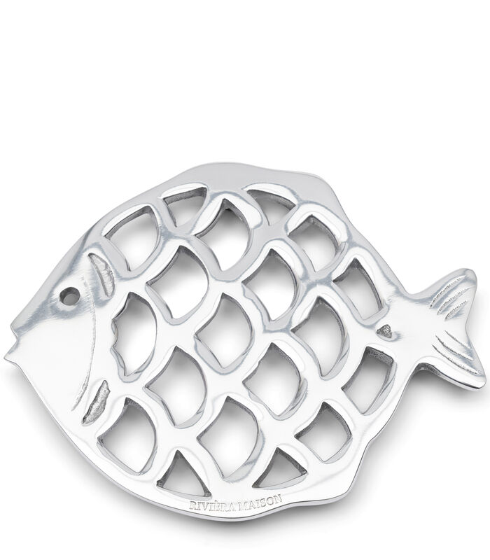 Fish Trivet Pannenonderzetter Zilver - hittebestendig aluminium image number 0