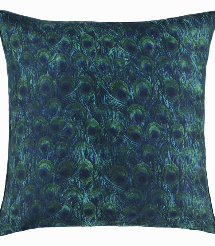 Taie d'oreiller imprimée en satin de coton, Arjuna Leaf image number 1