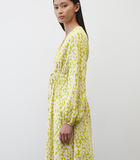 Mini-jurk met V-hals en print all-over image number 3