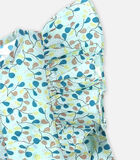 Mouwloze bloesje met prints, aqua image number 3