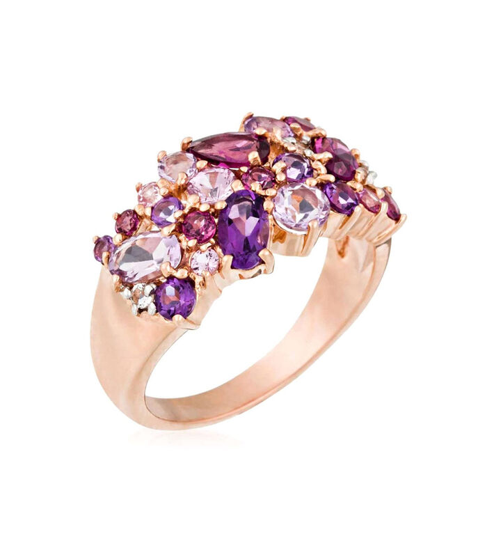 Bague "Cotton candy" Or rose image number 0