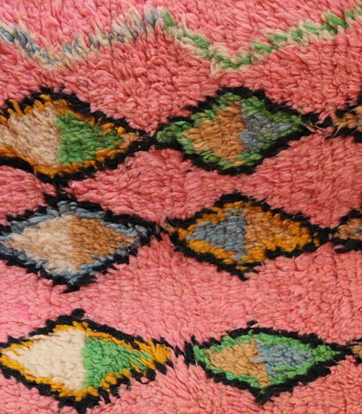 Tapis de couloir Berbere marocain pure laine 70 x 340 cm