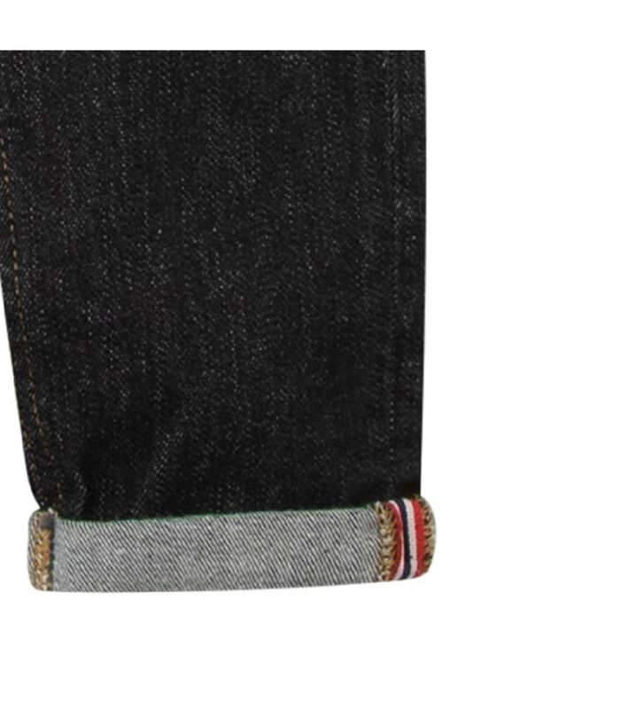 Slanke jeans met gestreepte band image number 4