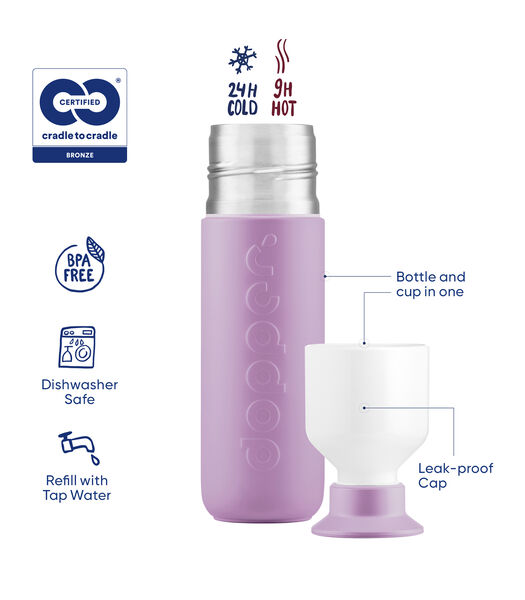 Geïsoleerde Thermosfles Insulated Throwback Lilac 580ml