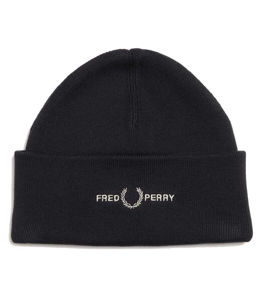 Casque Fred Perry Graphic Beanie Noir