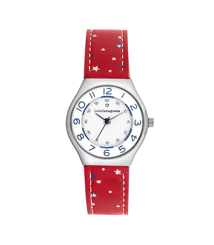 Montre fille analogique - Bracelet cuir motifs étoiles - Mini Star Héritage image number 0