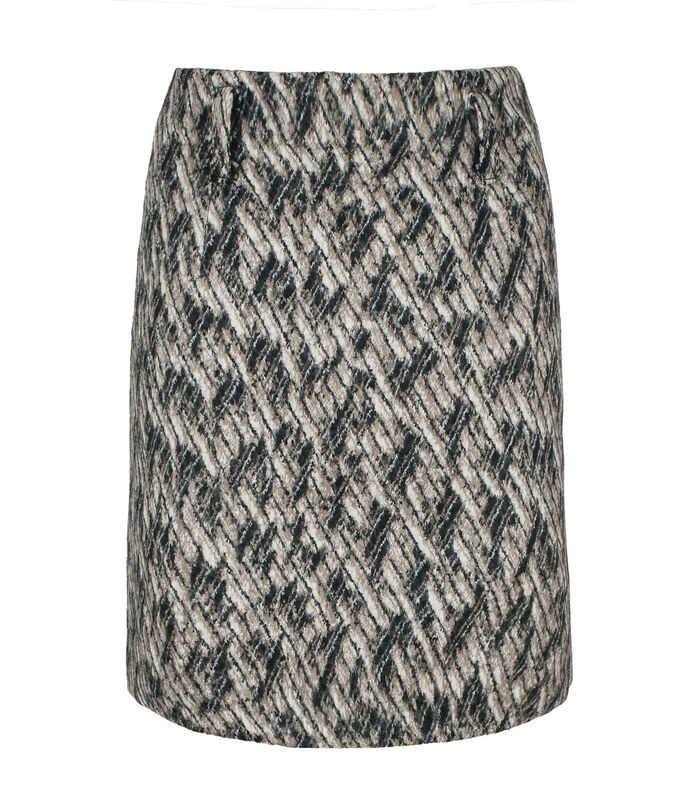 Mini-jupe en laine mélangée par Conquista image number 1