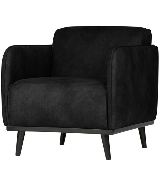 Arm Chair  - Suedine - Noir - 77x72x93  - Statement
