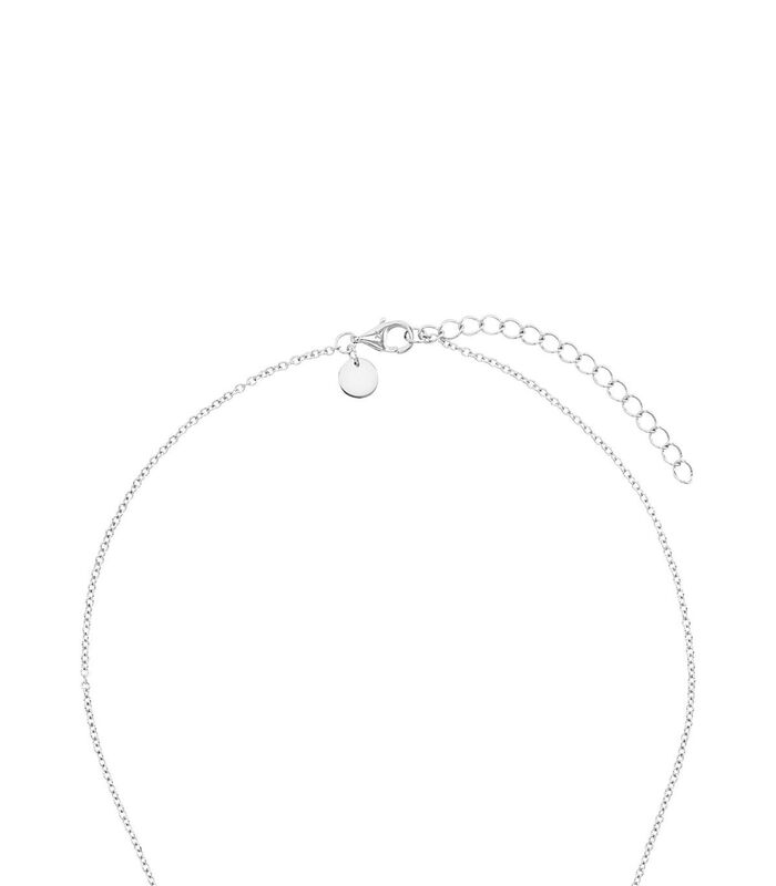 Ketting met hanger voor dames, 925 Sterling zilver | cirkel image number 2