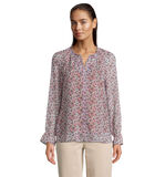 Chiffon blouse Lange mouwen image number 0