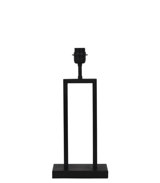 Tafellamp Shiva/Polycotton - Zwart/Wit - Ø30x62cm