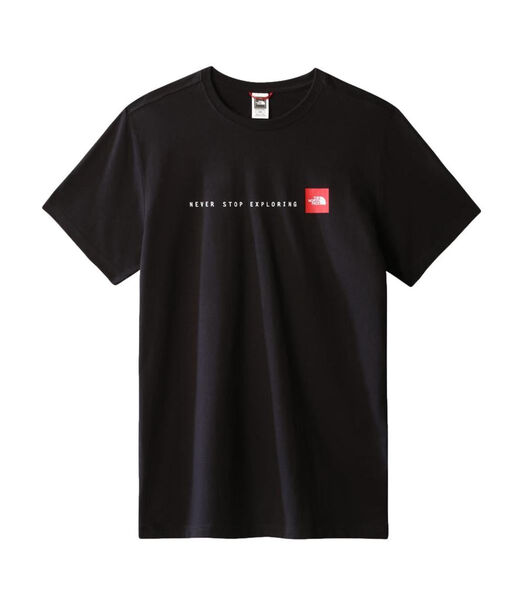 Never Stop Explorer - T-shirt - Zwart