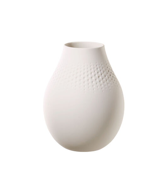 Vase Perle haut Manufacture Collier blanc