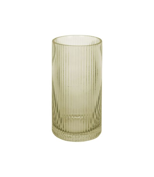 Vase Allure Straight - Vert mousse - Ø10x20cm