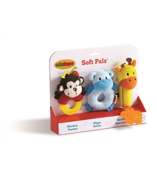 Soft Pals- Teether, Rattle, Squeaker