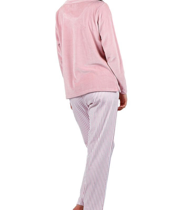 Pyjama indoor outfit broek top lange mouwen Comfort Home image number 1