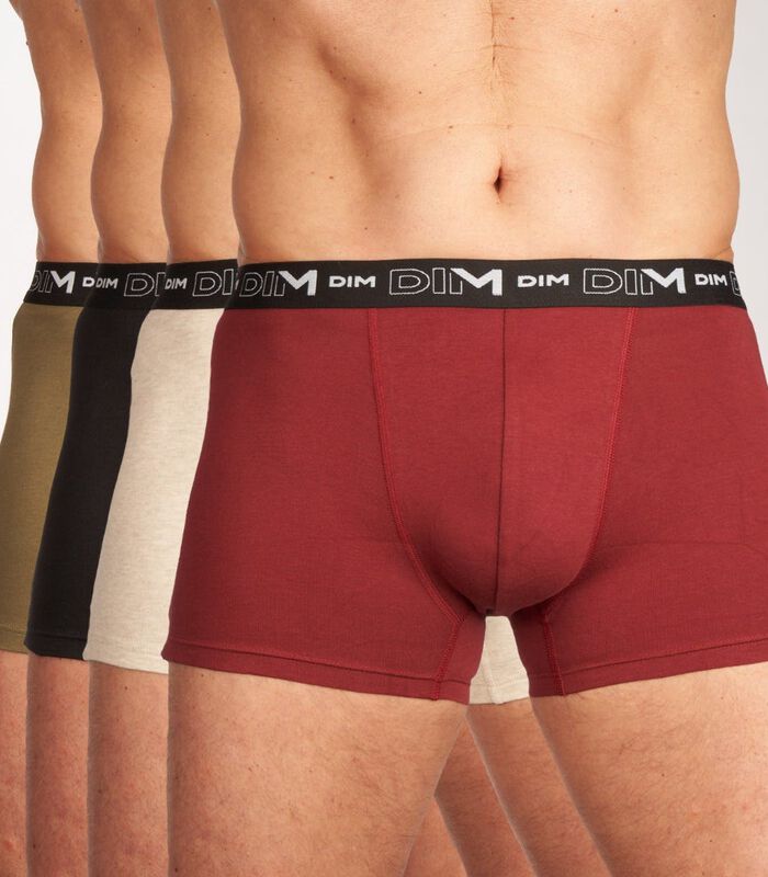 Short 4 pack Coton Stretch Boxer image number 0