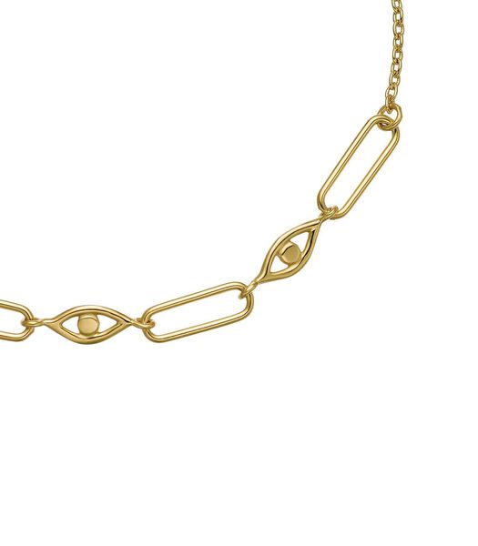 Bracelet pour dames, argent 925 plaqué or | oeil