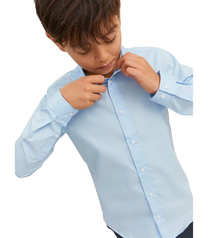 Shirt met lange mouwen voor kinderen Joe Plain image number 4