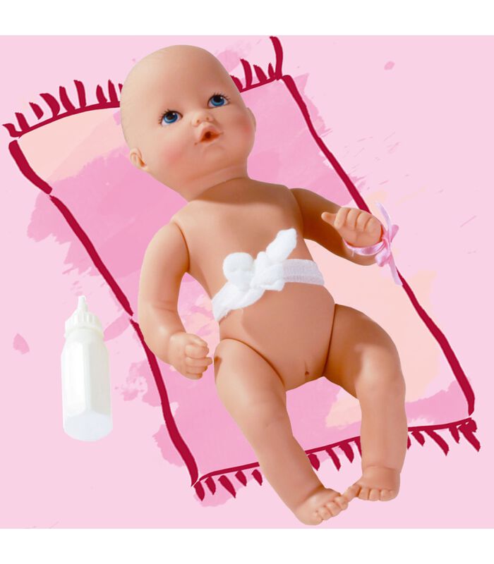Newborn Aquini, fille, sans cheveux, yeux peints, 33 cm image number 1